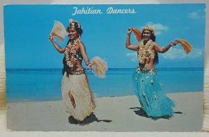 Tahitian Dancers Kodak Hulu Show Honolulu Hawaii Vintage Postcard