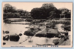 Kumamoto Japan Postcard The Suizenji Kumamoto Pond View c1920's Unposted