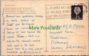 Netherlands Postcard - Amsterdam - Schreierstoren and St Nicolas Church RS25588