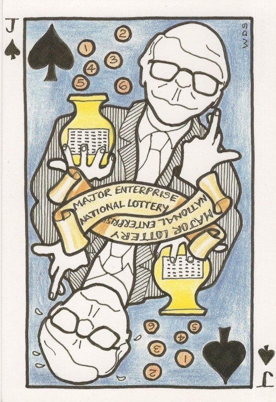 John Major as Pack Of Playing Card Cards Competition Postcard