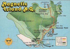 Maps Postcard - Map of Magnetic Island, North Queensland, Australia  RR23535
