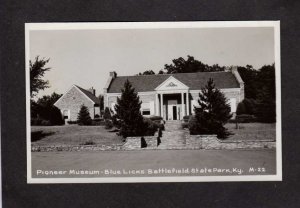 KY Pioneer Museum Blue Licks Battlefield Park Kentucky Real Photo RPPC Postcard