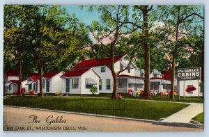 Wisconsin Dells Wisconsin WI Postcard The Gables Exterior Building 1940 Vintage