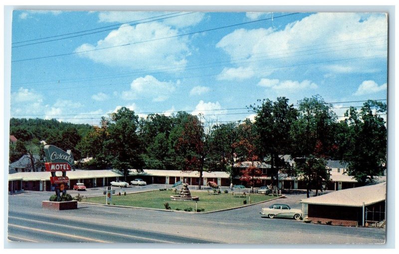 c1960's The Cascades Motel Exterior Roadside Chattanooga Tennessee Cars Postcard