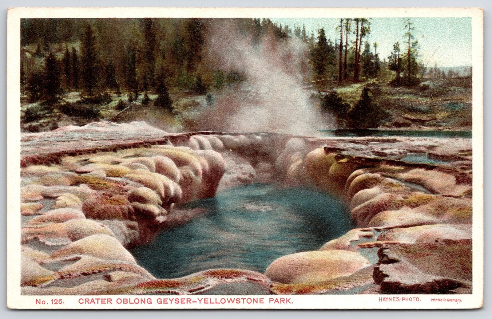 Punch Bowl Spring Yellowstone Park Wyoming WY Spring Rock Formation