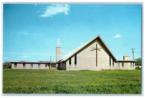 c1960's View of First Baptist Church Bad Axe Michigan MI Vintage Postcard
