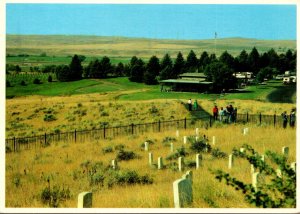 Montana Crow Agency Custer Battlefield Memorial Monument View Of Visitor Center