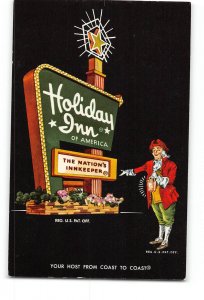 Griffin Georgia GA Vintage Postcard Holiday Inn Lucky St