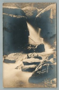 DOVER NJ INDIAN FALLS ANTIQUE REAL PHOTO POSTCARD RPPC PRIVATE MAILING CARD