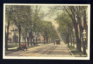 Winona City, Minnesota/MN Postcard, Winona City Railway, Center Street, Reprint