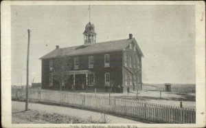 Hedgesville WV Public School Bldg c1910 Postcard