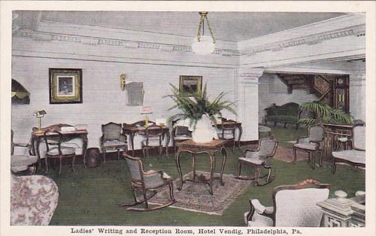 Pennsylvania Philadelphia Ladies Writing And Reception Room Hotel Vendig