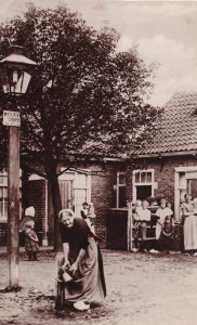 Scheveningen Holland Netherlands Poverty Teapot at Water Tap Old Real Photo P...