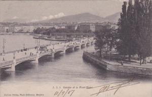Switzerland Geneve et le Mont-Blanc 1907