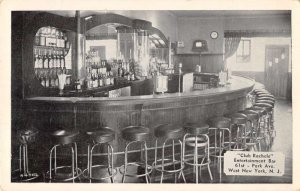 West New York New Jersey Club Rachele Bar Interior Vintage Postcard AA29369