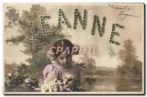 Old Postcard Fun Children Jeanne Surname