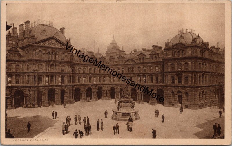 Liverpool Exchange Vintage Postcard PC337