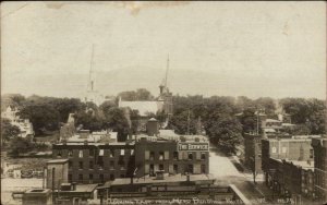 Rutland VT East From Mead Bldg c1910 Real Photo Postcard