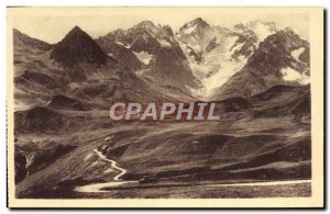 Old Postcard Dauphine Lautaret and Briancon Road Meije