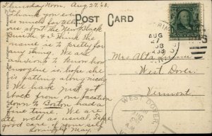 Greenfield MA RR Train Station Depot Junction c1910 Postcard