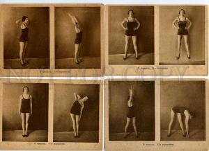 128185 1931 USSR AVANT-GARDE Gymnastics Collection 16 postcard