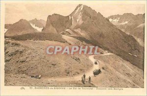 Old Postcard Bagneres de Bigorre The Col de Tourmalet Descent to Bareges