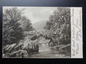 North Wales: Lledi Bridge at Bettws-Y-Coed c1905 by Raphael Tuck & Sons No.6383