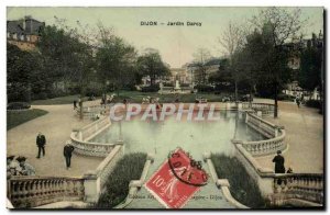 Dijon Old Postcard Garden DArcy