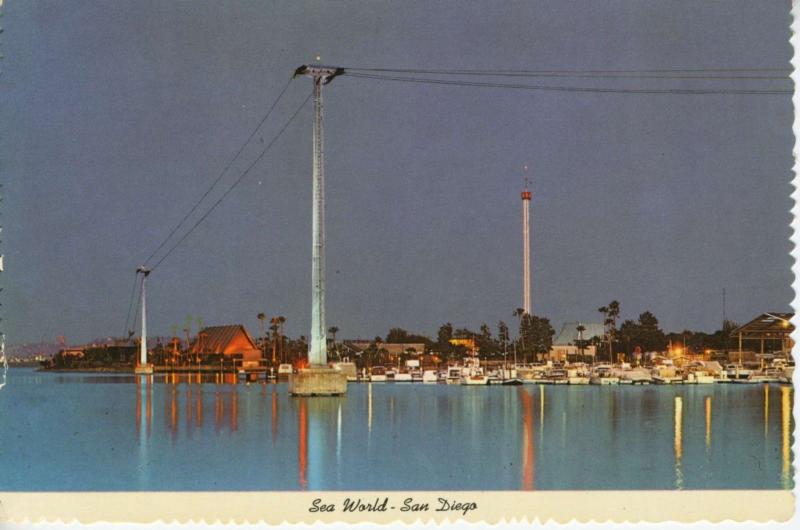Sea World San Diego California CA from Atlantis Restaurant Unused Postcard D27