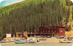 CO, Colorado BERTHOUD PASS LODGE Roadside  CAR & TRAVEL TRAILER  Chrome Postcard