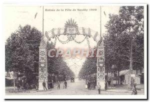 Old Postcard Entrance to the Fete de Neuilly 1909 (reproduction)