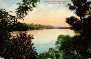 Iowa Des Moines Thompsons Bend Des Moines River 1910