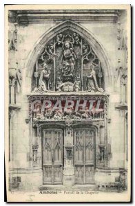 Postcard Old Amboise Chapel Portal