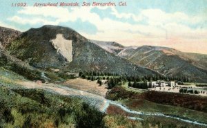 Circa 1910 Arrowhead Mountain, San Bernardino, CA  Vintage Postcard P13