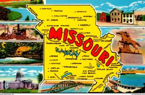 Map Of Missouri The Show Me State