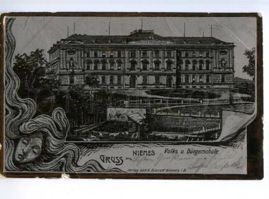 173414 CZECH GRUSS aus NIEMES Mimon Vintage postcard