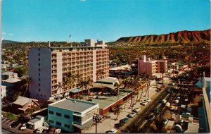 Waikiki Biltmore Hotel Hawaii HI Diamond Head c1960 Vintage Postcard H48