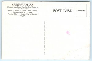 Old Greenwich CT Inn Hotel Postcard Connecticut