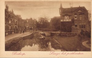 Netherlands Boskoop Langs De Postkamer Vintage Postcard 07.46