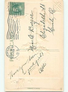 Divided-Back CHRISTMAS BIRDS SCENE Pretty Postcard W8579