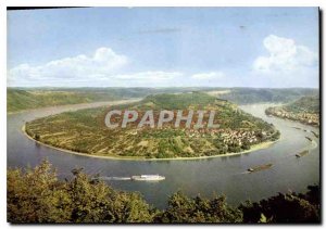 Modern Postcard Boppard am Rhein Die grobe Rheinschleife