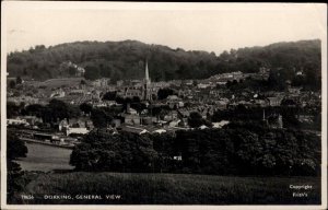 Dorking Surrey Aerial View 1930-50s Real Photo Vintage Postcard
