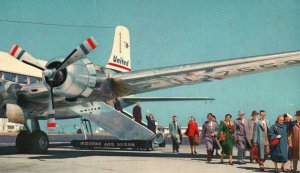 Vintage Postcard 1953 Only United Airlines Spacious Dc-6 And Dc-6B Mainliners