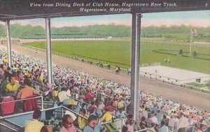 Maryland Hagerstown View From Dining Deck OF Club House Hagerstown Race Track