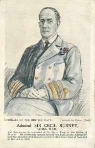 Postcard 1920s UK Navy Military Admiral Cecil Burney 22-12234