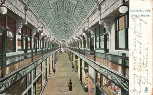 Vintage Postcard 1908 The Colonial Arcade from Euclid to Prospect Cleveland Ohio