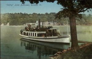 Rutland VT Seeing Lake Bomoseen - Steamer c1910 Postcard