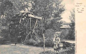 Greetings From Idaho An Idaho Irrigation Wheel 1907c postcard