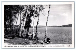 c1940's Killarney Two Rivers Lake Algonquin Ontario Canada RPPC Photo Postcard 