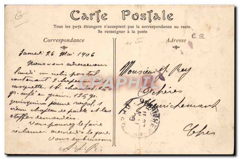 Old Postcard Paris 1 May 1906 Curious and protesters Statue of the Republic
